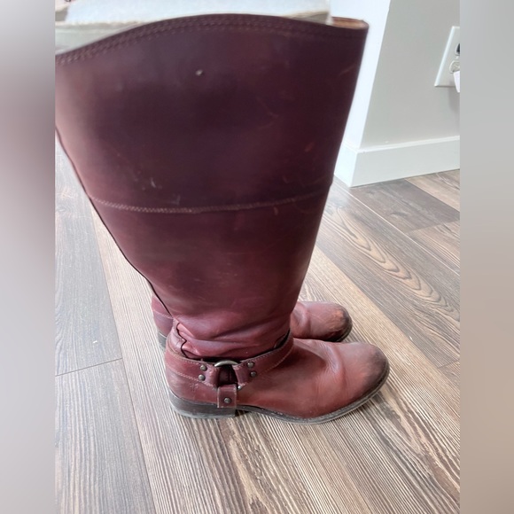 •FRYE Melissa Harness Inside Zip Wide-Calf Boots - Pre-loved• - Picture 6 of 15